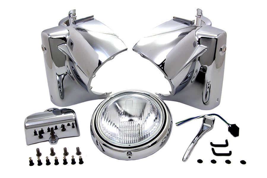 24-0355 - Headlamp Cowl Assembly Chrome by V-Twin