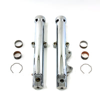 24-0373 - 39mm Fork Sliders Chrome Single Disc by V-Twin