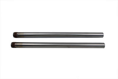 24-0390 - Hard Chrome 39mm Fork Tube Set 25  Total Length by V-Twin