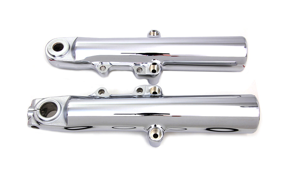 24-0394 - Chrome Lower 49mm Fork Slider by V-Twin