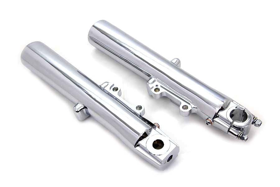 24-0396 - Chrome 41mm Lower Fork Slider Set by V-Twin
