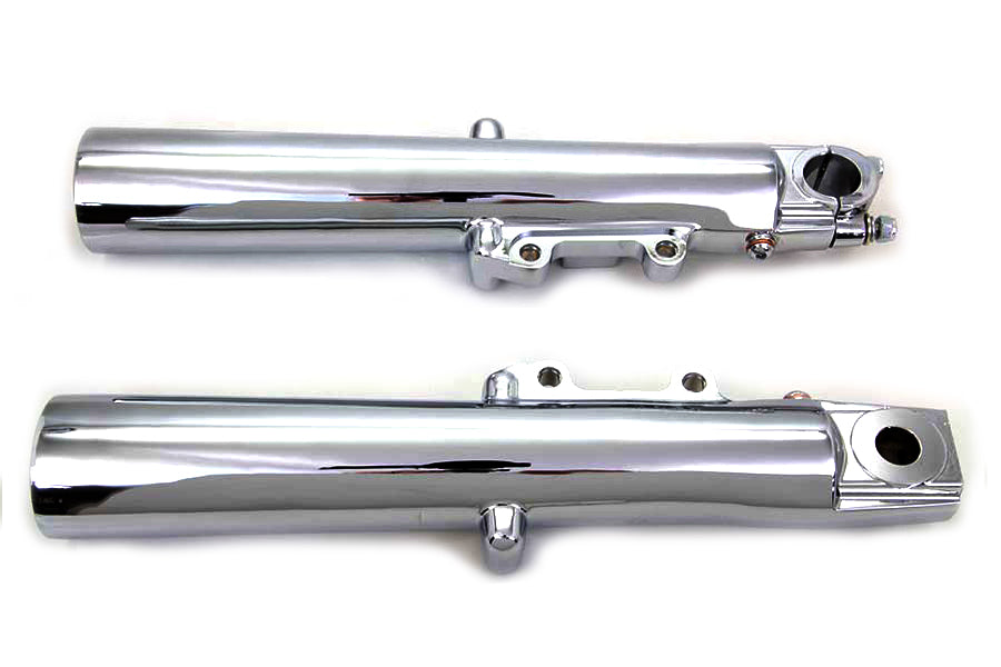 24-0396 - Chrome 41mm Lower Fork Slider Set by V-Twin