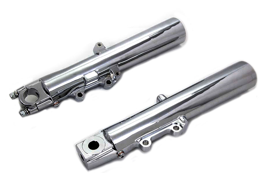 24-0396 - Chrome 41mm Lower Fork Slider Set by V-Twin