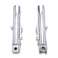 24-0396 - Chrome 41mm Lower Fork Slider Set by V-Twin