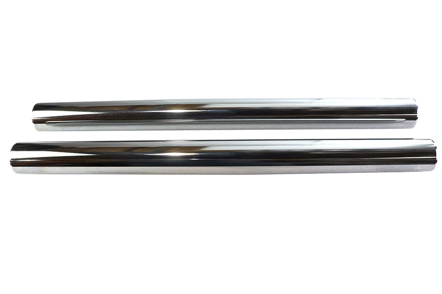 24-0400 - Chrome 41mm Fork Tube Set 20  Total Length by V-Twin