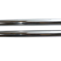 24-0400 - Chrome 41mm Fork Tube Set 20  Total Length by V-Twin