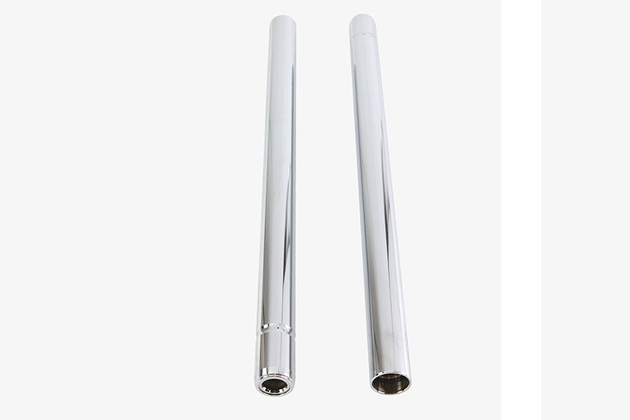 24-0408 - Chrome 41mm Fork Tube Set 24-7/8  Total Length by V-Twin