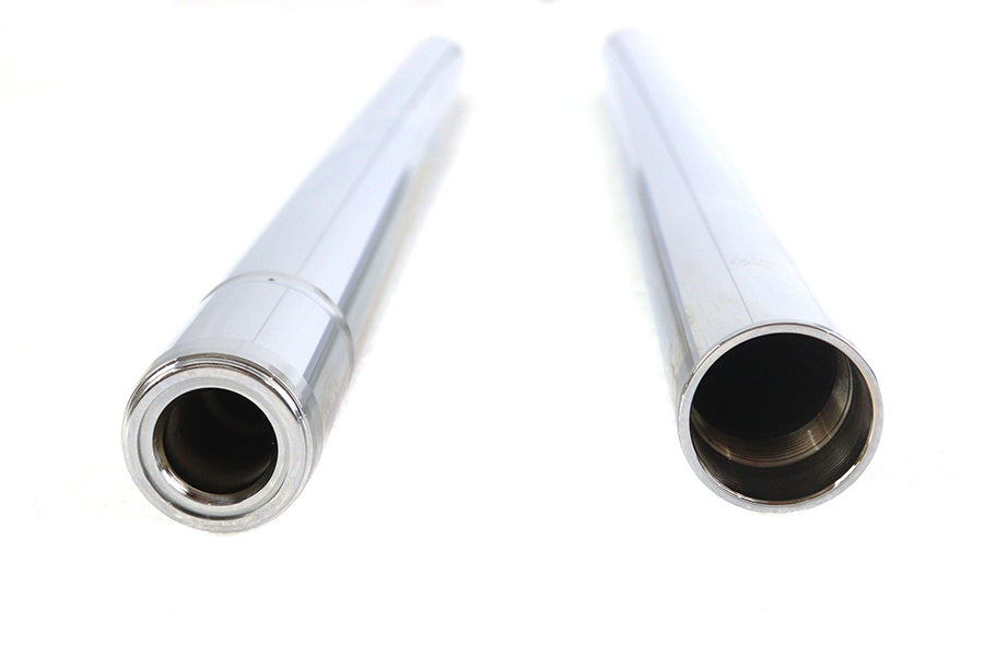 24-0408 - Chrome 41mm Fork Tube Set 24-7/8  Total Length by V-Twin