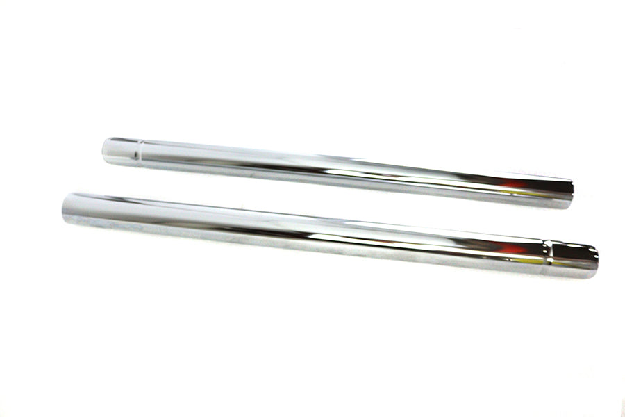 24-0408 - Chrome 41mm Fork Tube Set 24-7/8  Total Length by V-Twin