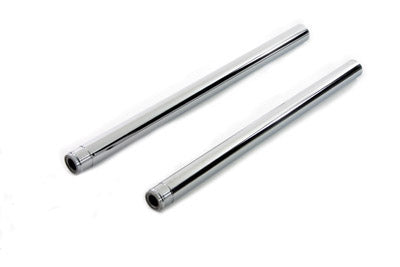 24-0413 - Chrome 41mm Fork Tube Set 26-1/4 inch Total Length by V-Twin
