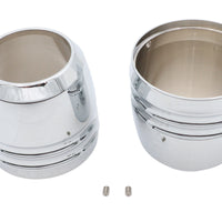 24-0499 - 49mm Fork Boot Cover Chrome by V-Twin