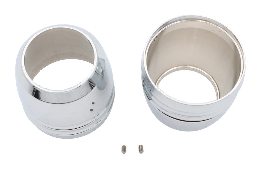 24-0499 - 49mm Fork Boot Cover Chrome by V-Twin