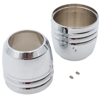 24-0499 - 49mm Fork Boot Cover Chrome by V-Twin