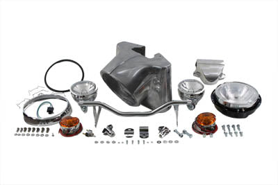 24-0503 - 7  Headlamp Cowl Kit Polished by V-Twin