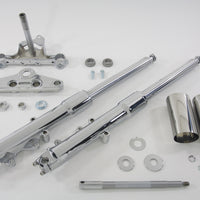 24-0514 - 41mm Fork Assembly with Chrome Sliders Stock Length by V-Twin
