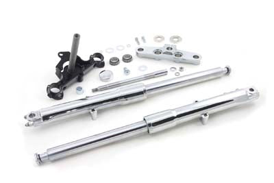 24-0515 - Fork Assembly with Chrome Sliders by V-Twin