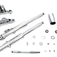 24-0520 - 41mm Fork Assembly with Polished Sliders Single Disc by V-Twin