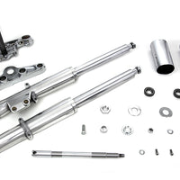 24-0520 - 41mm Fork Assembly with Polished Sliders Single Disc by V-Twin