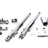 24-0579 - Fork Assembly with Chrome Sliders Stock Length by V-Twin