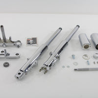 24-0579 - Fork Assembly with Chrome Sliders Stock Length by V-Twin