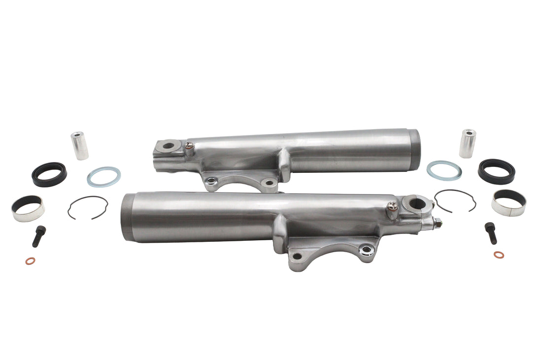 24-0593 - Polished 41mm Fork Slider Set by V-Twin