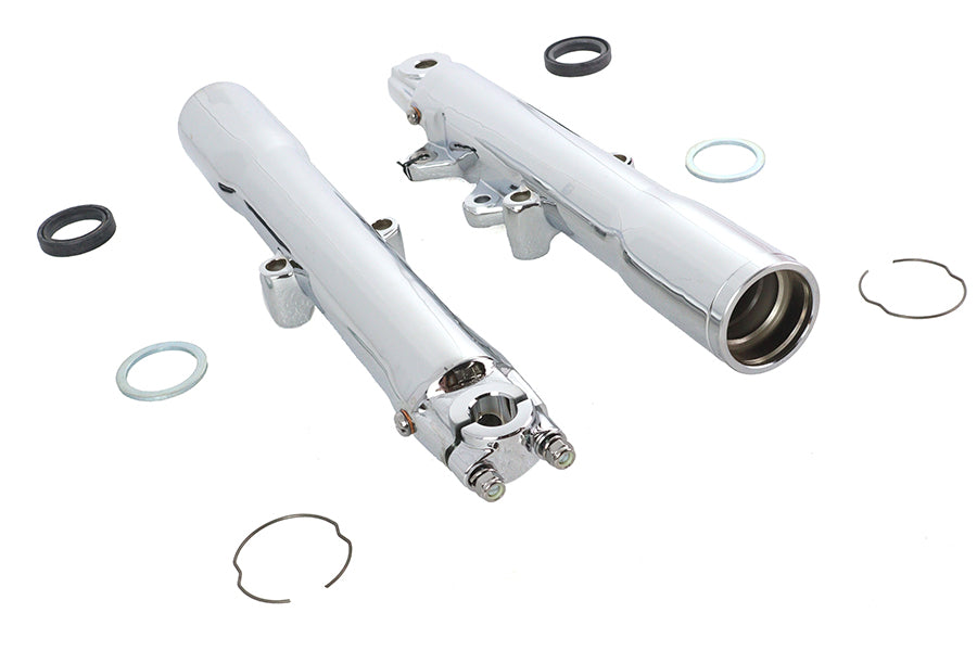 24-0594 - 41mm Chrome Fork Slider Set by V-Twin