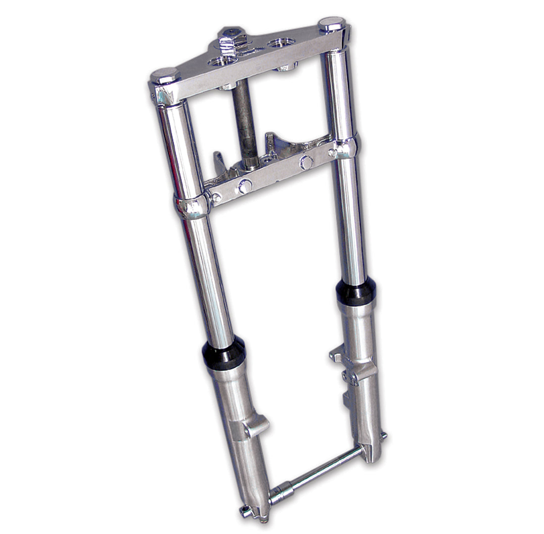 24-0598 - Fork Assembly with Chrome Sliders Stock Length by V-Twin