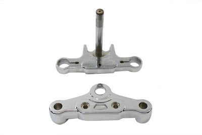 24-0666 - Deuce Style Chrome Triple Tree Set by V-Twin
