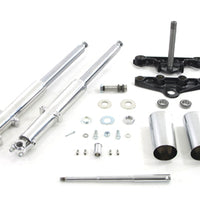 24-0756 - 41mm Chrome Fork Assembly with Polished Sliders by V-Twin