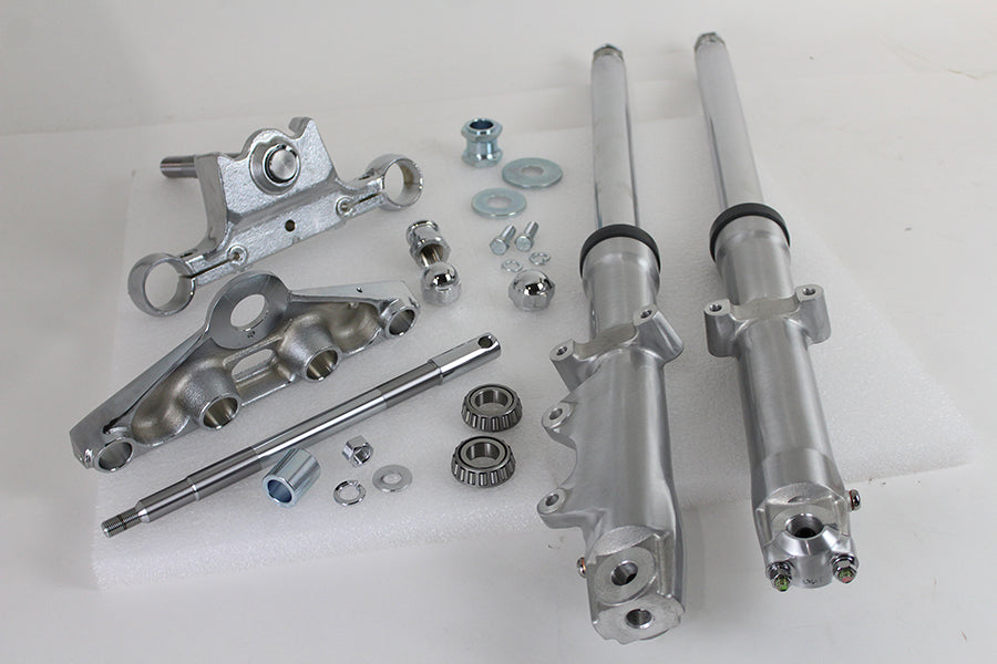 24-0759 - 41mm Wide Glide Fork Assembly with Polished Sliders by V-Twin