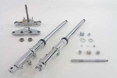 24-0761 - 41mm Wide Glide Fork Assembly with Chrome Sliders by V-Twin
