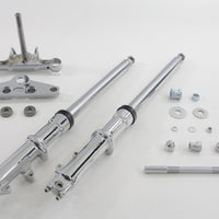 24-0761 - 41mm Wide Glide Fork Assembly with Chrome Sliders by V-Twin