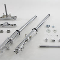 24-0761 - 41mm Wide Glide Fork Assembly with Chrome Sliders by V-Twin