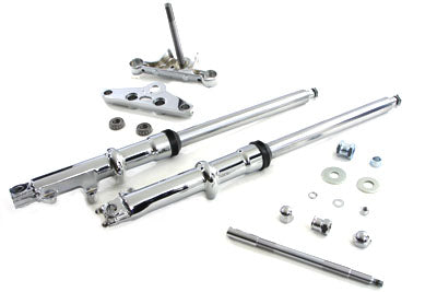 24-0761 - 41mm Wide Glide Fork Assembly with Chrome Sliders by V-Twin