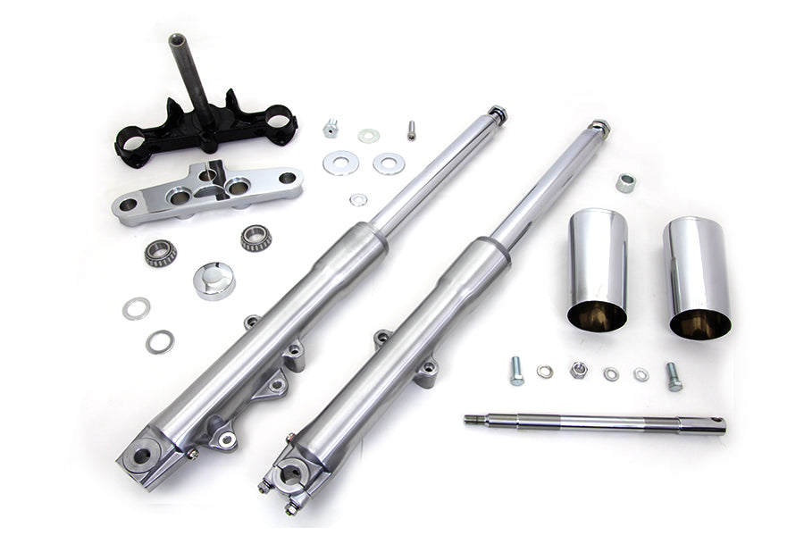 24-0765 - 41mm Fork Assembly with Polished Sliders by V-Twin