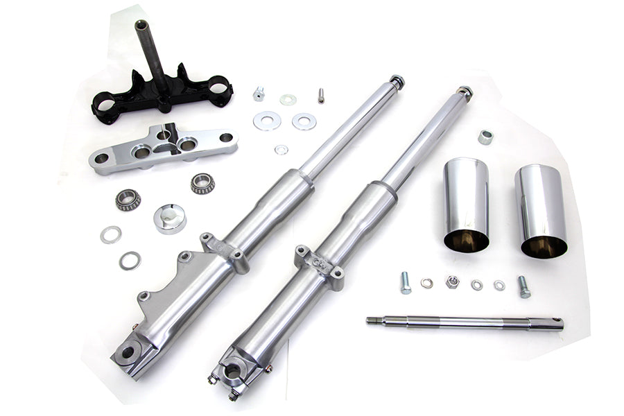 24-0765 - 41mm Fork Assembly with Polished Sliders by V-Twin