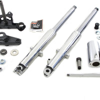 24-0880 - Fork Assembly with Polished Sliders Right Side Drum Brake by V-Twin