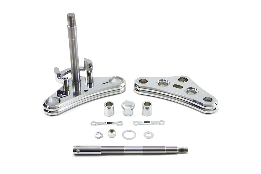 24-0958 - 41mm Triple Tree Conversion Kit Chrome by V-Twin