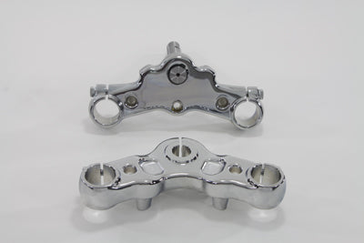 24-1037 - Chrome Triple Tree Kit by V-Twin