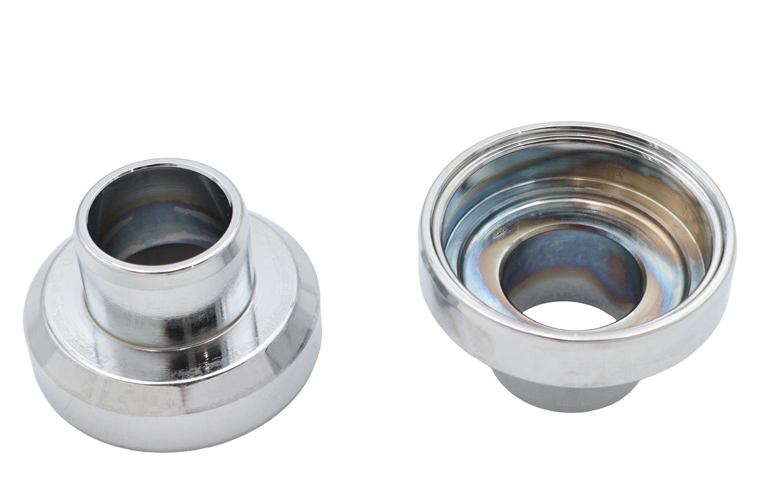 24-1071 - Chrome Fork Neck Cup Set by V-Twin