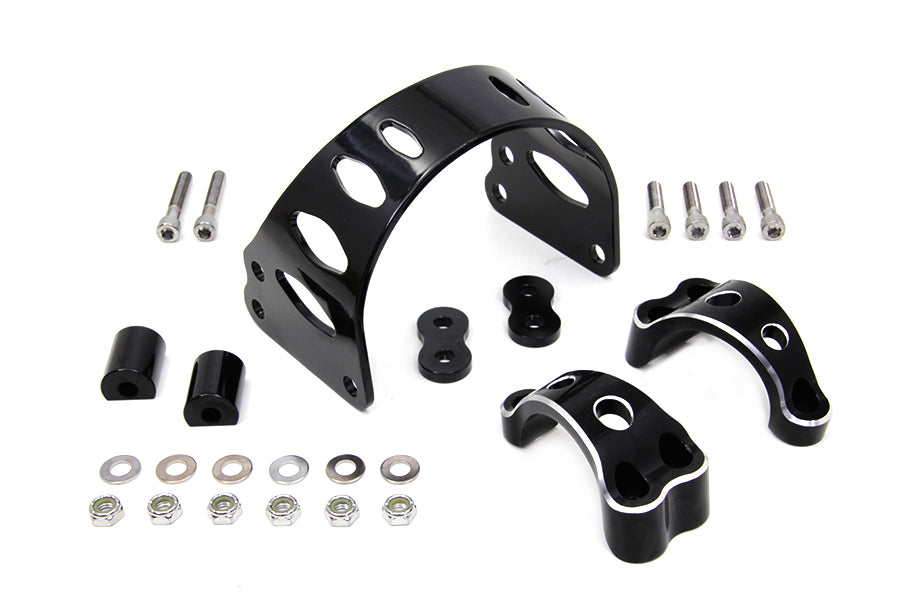 24-1076 - 49mm Black Tomahawk Front Fork Brace by V-Twin
