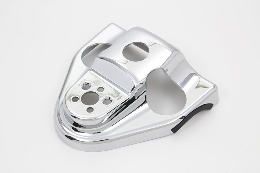 24-1079 - Chrome Handlebar Riser Cover by V-Twin