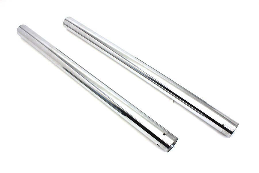 24-1186 - Hard Chrome 49mm Fork Tube Set 27-1/2 inch Total Length by V-Twin