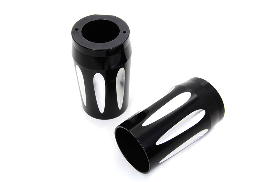 24-1193 - Black Fork Slider Cover Set by V-Twin