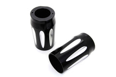 24-1193 - Black Fork Slider Cover Set by V-Twin
