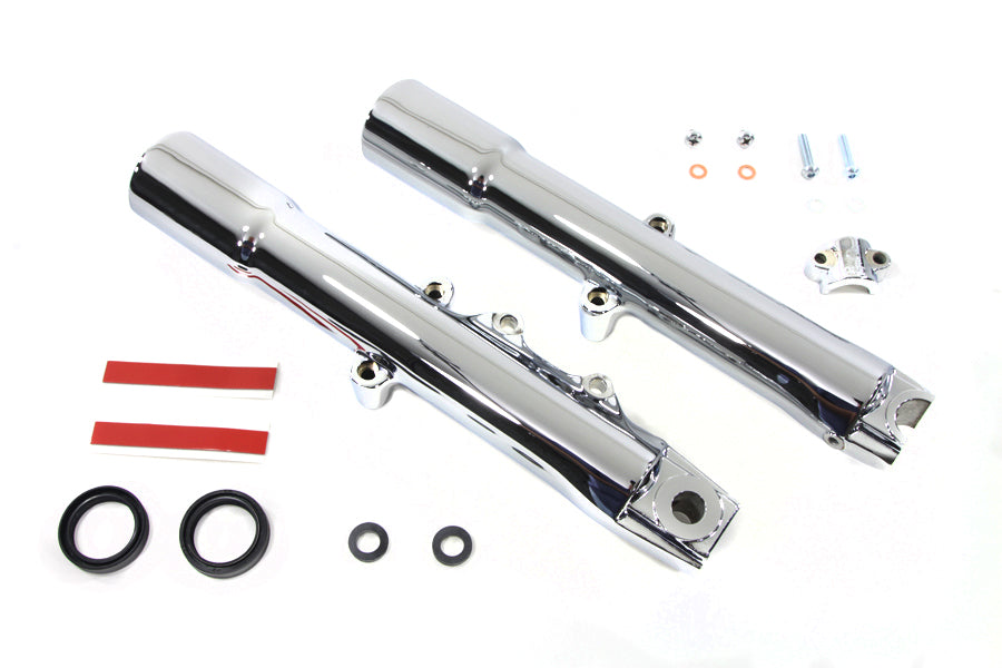 24-1215 - 41mm Chrome Fork Slider Set by V-Twin