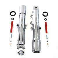 24-1215 - 41mm Chrome Fork Slider Set by V-Twin