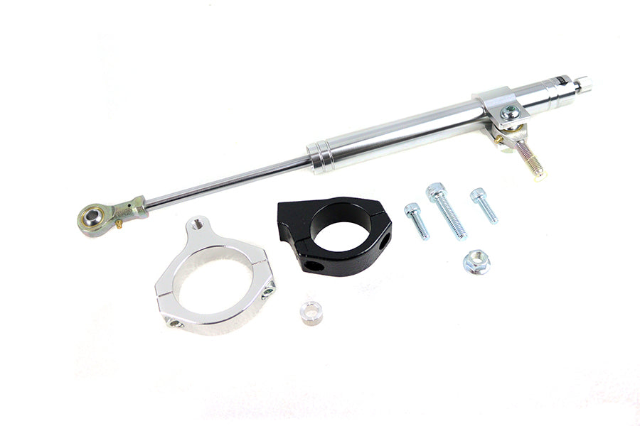 24-1243 - Chrome Fork Steering Damper Kit by V-Twin