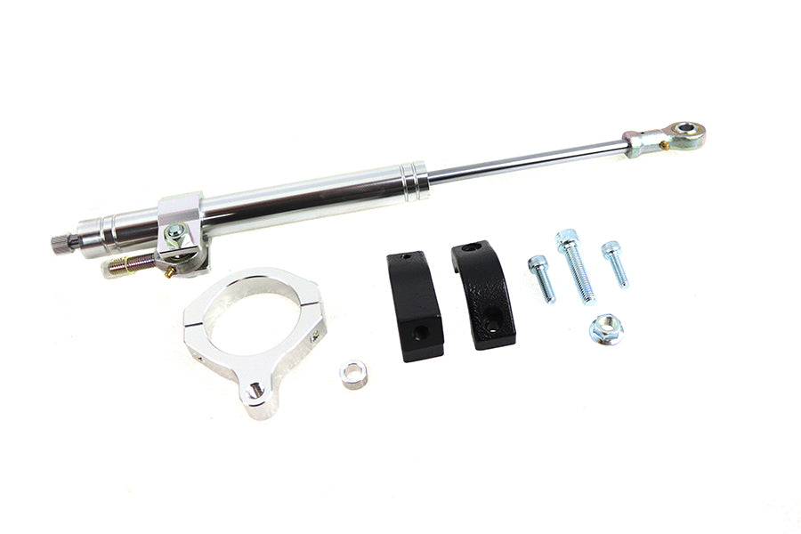 24-1243 - Chrome Fork Steering Damper Kit by V-Twin