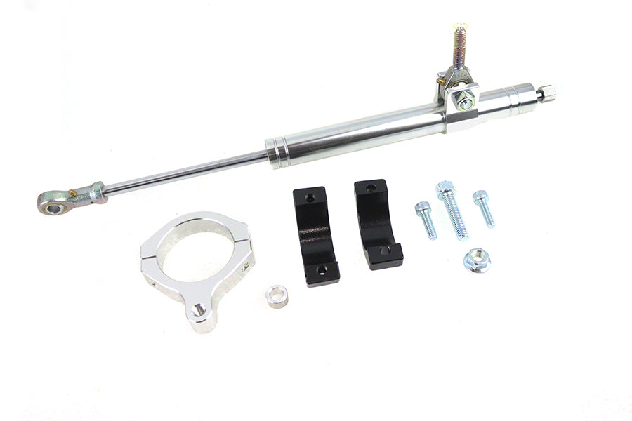 24-1243 - Chrome Fork Steering Damper Kit by V-Twin